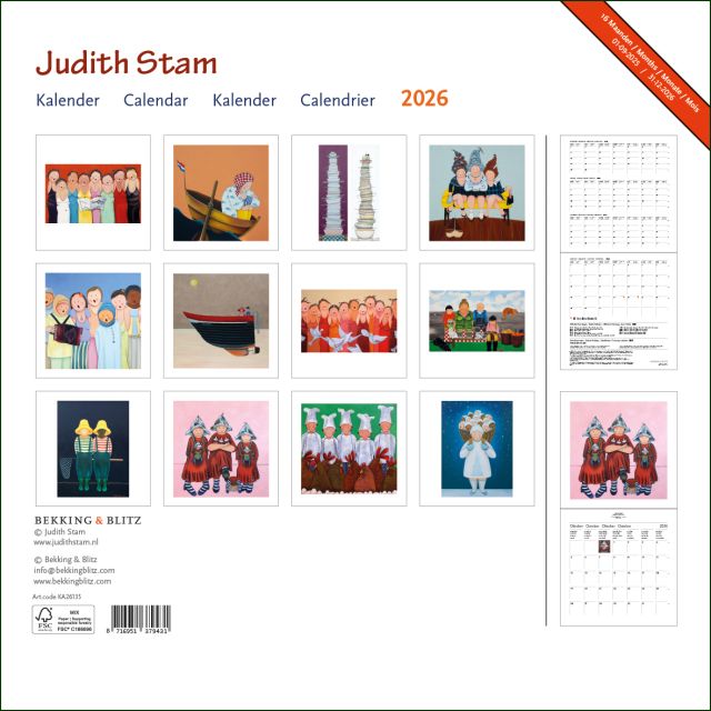 Judith Stam maandkalender 2026
