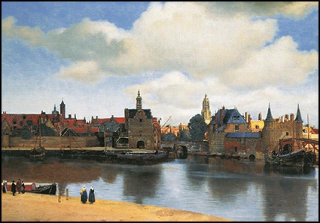 Gezicht op Delft, Vermeer, Mauritshuis