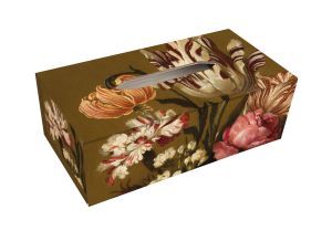 Tissuebox houder:  Bloem stil leven, Bollongier, Frans Hals Museum