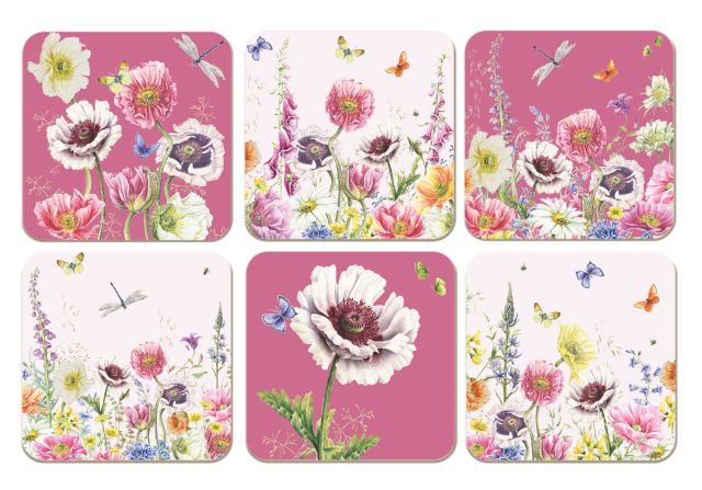 Onderzetters: Wild Flower Field, Janneke Brinkman-Salentijn