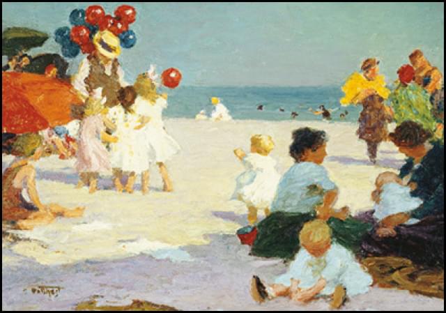 At the beach, Edward Henri Potthast