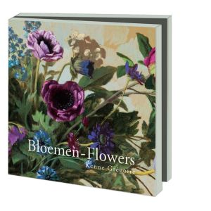 Kaartenmapje met env, vierkant: Bloemen, Kenne Gregoire