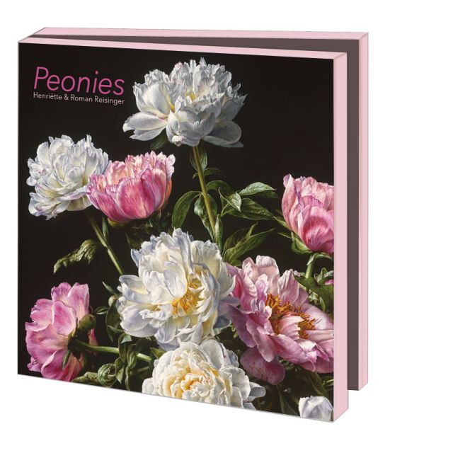 Kaartenmapje met env, vierkant: Peonies, Henriëtte & Roman Reisinger
