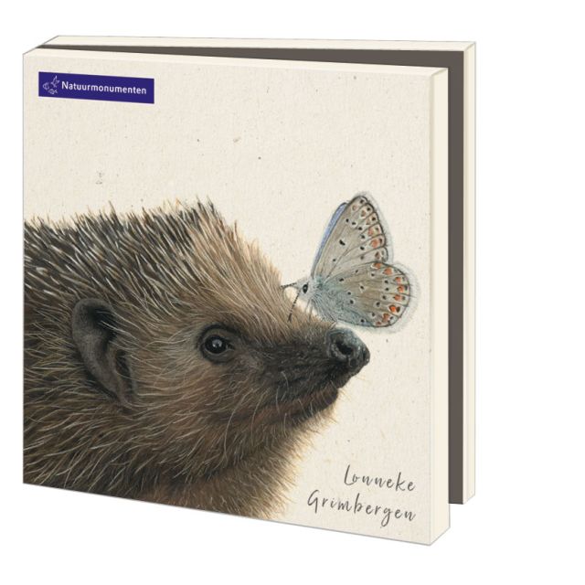 Kaartenmapje met env, vierkant: Laat de natuur leven, Lonneke Grimbergen, Natuurmonumenten