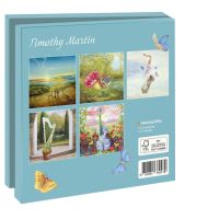 Kaartenmapje met env, vierkant:Floral instruments, Timothy Martin