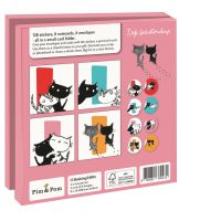 Kaartenmapje met env, vierkant: Pim & Pom, Fiep Westendorp