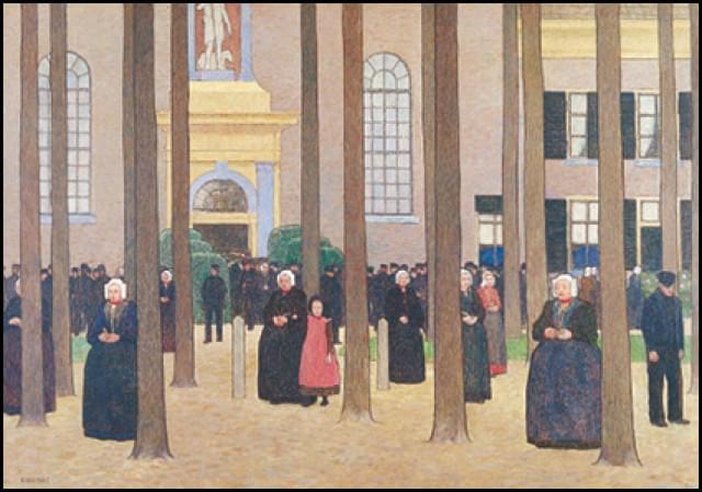 Church Output of the old St. John's Church in Laren, Sigisbert Chrétien Bosch Reitz, Singer, Laren