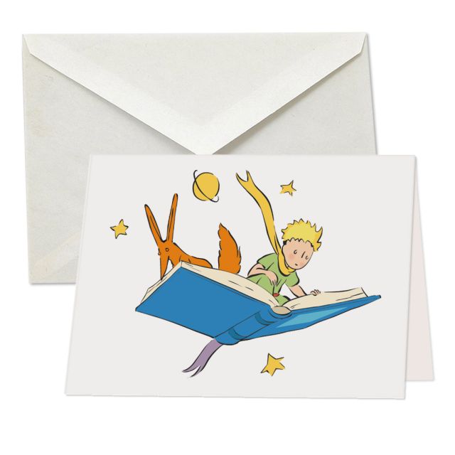 Flying on an open book, The Little Prince