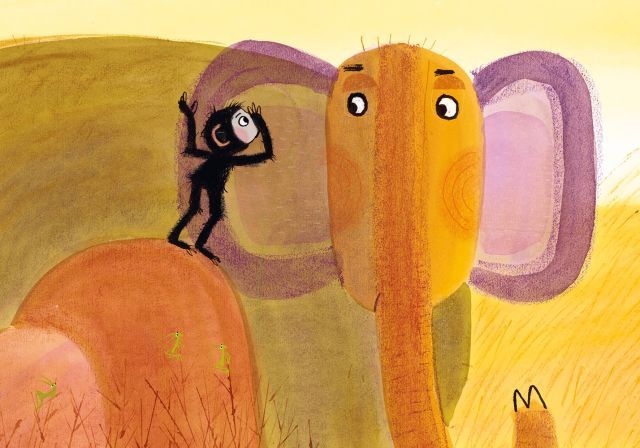 Olifant en Aap fluisteren, Kleine Aap, Mies van Hout