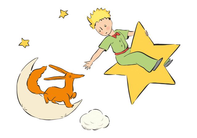 Extends his hand to the fox, The Little Prince