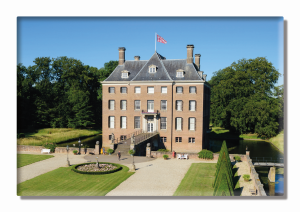 Koelkastmagneet:Aanzicht voorkant, Kasteel Amerongen