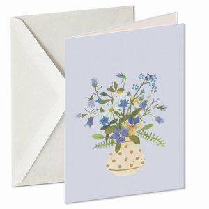 Cut Paper Creations, blauwe bloemen, Ine Heesterman