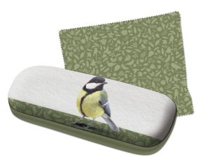 Brillenkoker incl. brillendoekje: Drie vogels, Elwin van der Kolk, Vogelbescherming