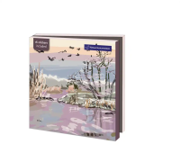 Kaartenmapje met env, vierkant: Kerst, Pia Sprong, Natuurmonumenten