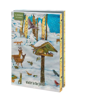 Kaartenmapje met env, groot: Winter in the forest, Christian Kaempf