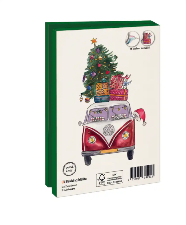 Kaartenmapje met env, klein: Kerst, Maartje Bodt