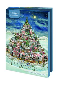 Kaartenmapje met env, klein: Kerst, Gwen van Knippenberg