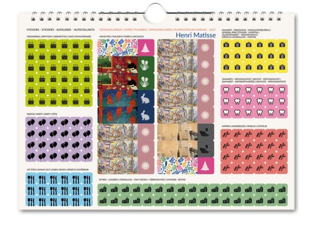 Henri Matisse familie planner 2027