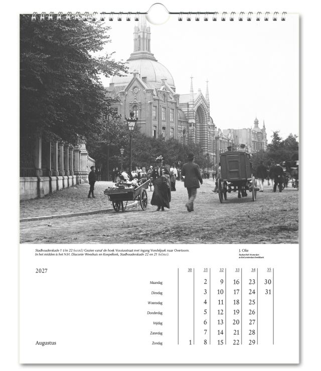 Amsterdam rond 1900 kalender 2027, Jacob Olie