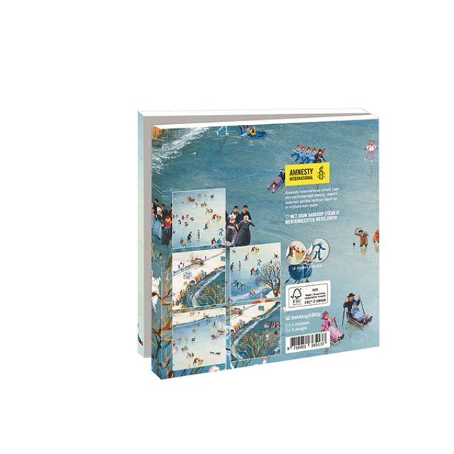 Kaartenmapje met env, vierkant: Winter, Charlotte Dematons, Amnesty International