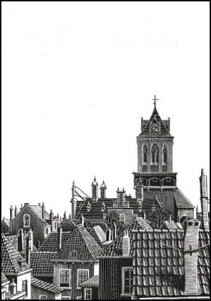 Delft: Roofs, M.C. Escher