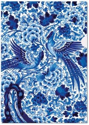L-mapje A4 formaat: Royal Delft