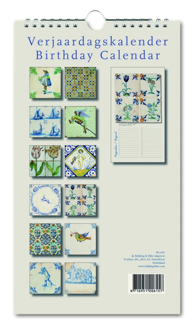 Verjaardagskalender: Dutch Tiles, Boijmans van Beuningen