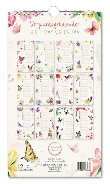Verjaardagskalender: Passion for Butterflies, Michelle Dujardin