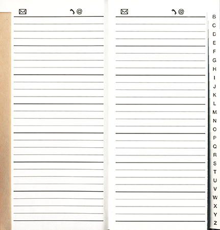 Adresboek: Combi Addressbook A6