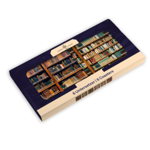 Onderzetters: Boeken, Die Klosterbibliothek, Maria Laach