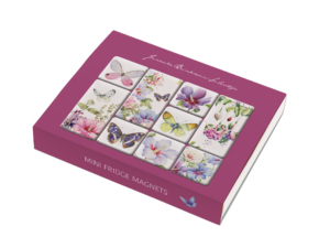 Set koelkastmagneetjes: Hibiscus, Janneke Brinkman-Salentijn