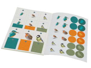 Cadeaupapier: Drie vogels, Elwin van der Kolk, Vogelbescherming Nederland