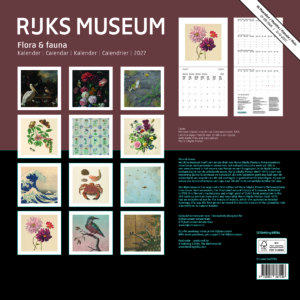 Rijksmuseum maandkalender 2027
