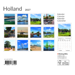 Holland mini maandkalender 2027