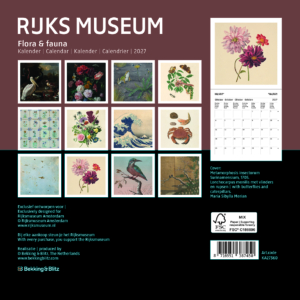 Rijksmuseum Amsterdam mini maandkalender 2027