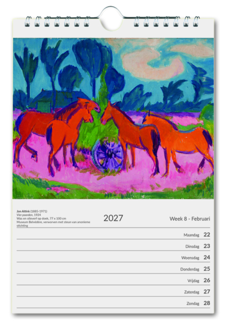 Kunst weekkalender 2027
