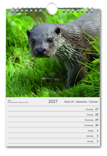 Nederland Natuurland weekkalender 2027