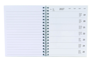 Week by week weekagenda 2027
