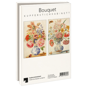 Kaartenmapje met env, groot: Bouquet Merian, Kupferstichkabinet, SMB