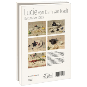 Kaartenmapje met env, groot: De kunst van koken, Lucie van Dam van Isselt