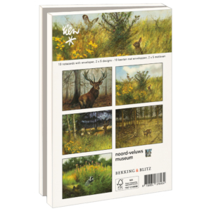 Kaartenmapje met env, groot: Rien Poortvliet, Noord-Veluws Museum