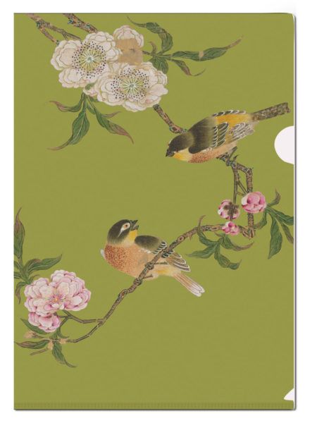 L-mapje A4 formaat: Album of birds and flowers (green), Hu Feitao, Chester Beatty