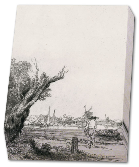 Memo blocnote: De Omval, Rembrandt van Rijn, Museum Het Rembrandthuis