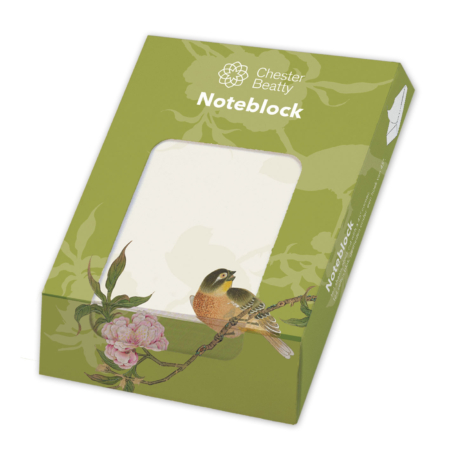 Memo blocnote: Album of birds and flowers (groen), Hu Feitao, Chester Beatty