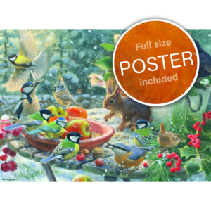 Puzzel (1.000 stukjes): A Robin’s Winter, Elwin van der Kolk, Vogelbescherming Nederland
