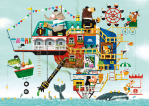 Puzzel (200 stukjes): Boek ‘Het eiland van Olifant’, Leo Timmers