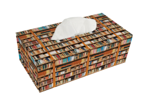 Tissuebox houder: Boeken, Die Klosterbibliothek, Maria Laach