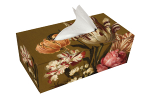 Tissuebox houder:  Bloemstilleven, Bollongier, Frans Hals Museum