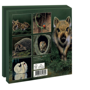 Kaartenmapje met env, vierkant: Animals, Hans Bulder
