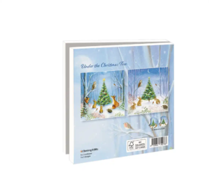 Kaartenmapje met env, vierkant: Under the Christmas Tree, Ileana Oakley